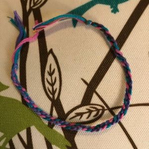Woven friendship bracelet